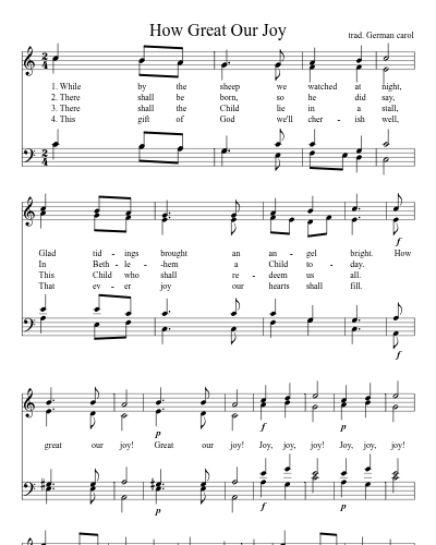 How Great Our Joy