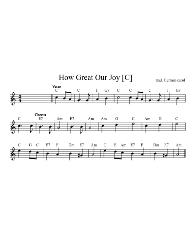 How Great Our Joy   [C]