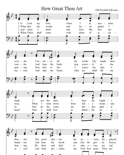 How Great Thou Art (Version 2)