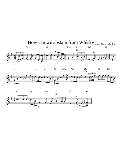 How can we abstain from Whisky