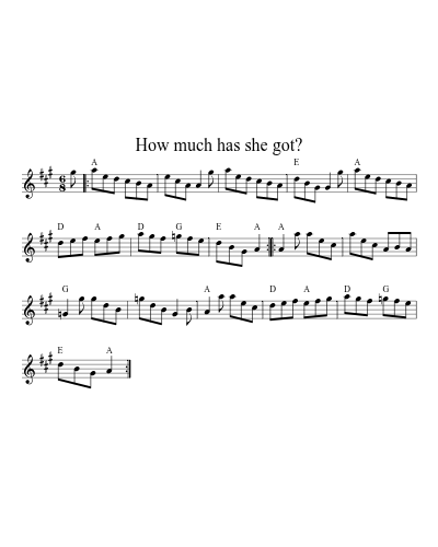 How much has she got? (Version 4)