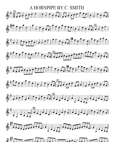 A HORNPIPE BY C. SMITH preview
