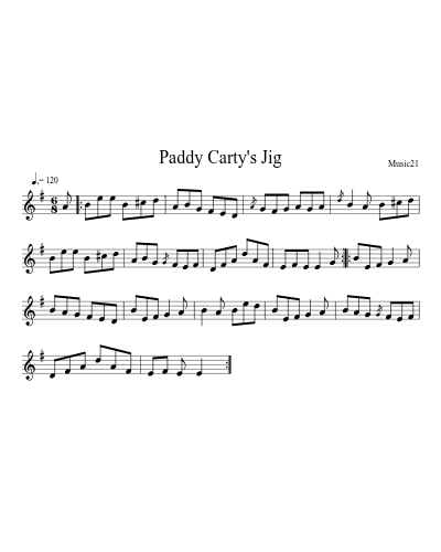 Paddy Carty's Jig