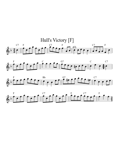 Hull's Victory    [F] (Version 3)