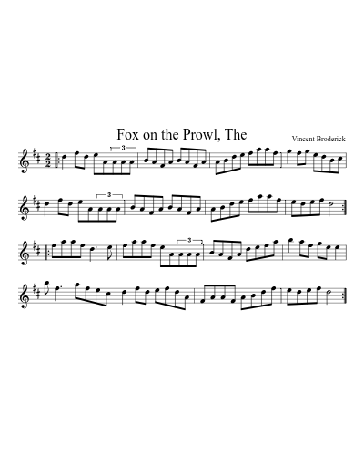 Fox on the Prowl, The preview