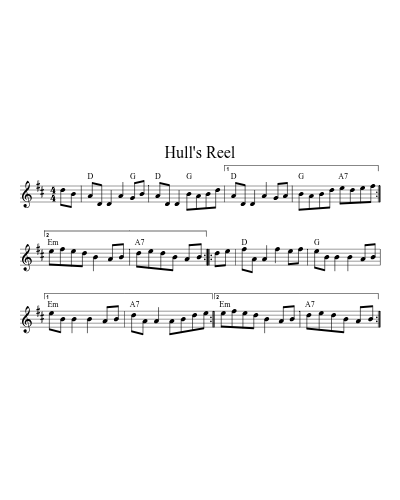 Hull's Reel (Version 11)