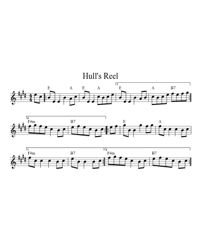 Hull's Reel (Version 13)