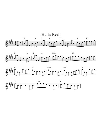Hull's Reel (Version 14)