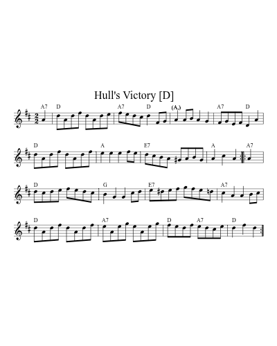 Hull's Victory    [D] (Version 2)