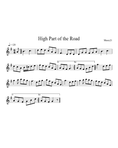 High Part of the Road