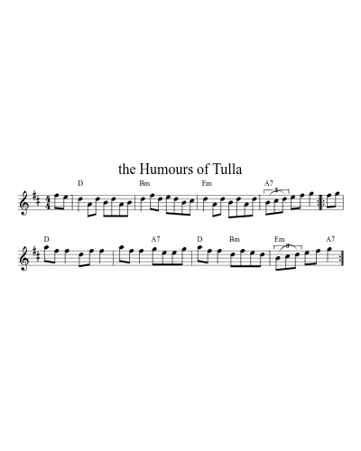 The Humours of Tulla (Version 5)