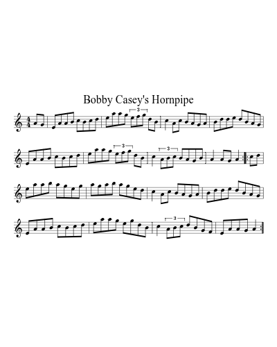 Bobby Casey's hornpipe (Version 6)