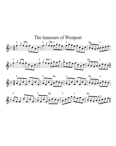 The Humours Of Westport (Version 3) preview