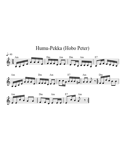 Humu-Pekka (Hobo Peter)