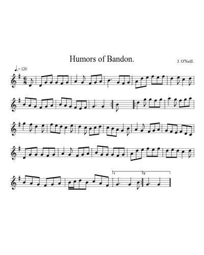 Humors of Bandon.