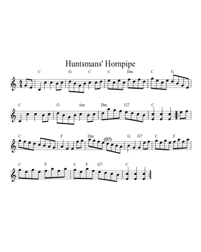Huntsmans' Hornpipe (Version 3) preview