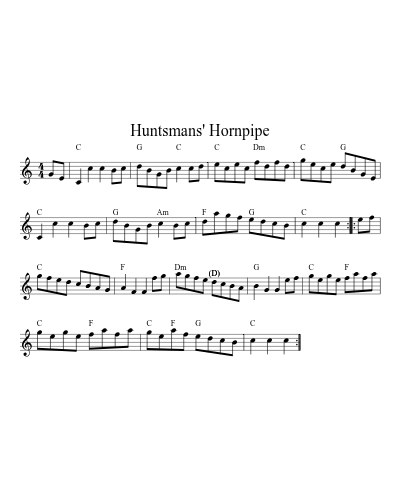 Huntsmans' Hornpipe (Version 4)