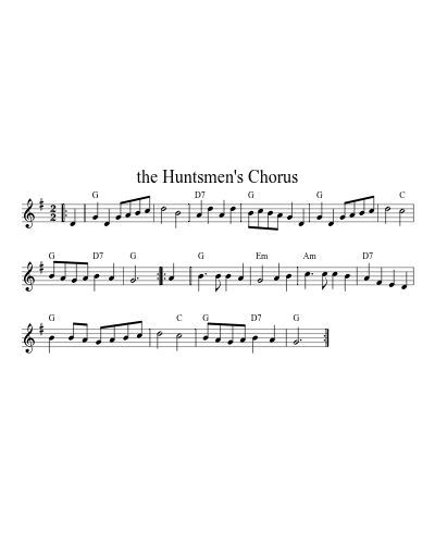 The Huntsmen's Chorus (Version 3)