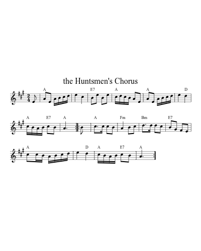 The Huntsmen's Chorus (Version 4)