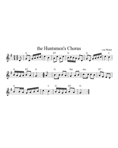 The Huntsmen's Chorus (Version 11)