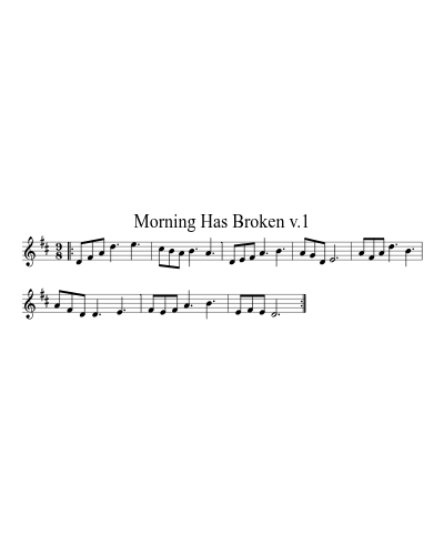 Morning Has Broken v.1