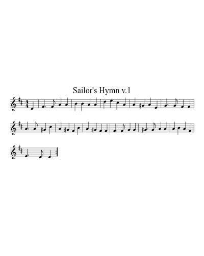 Sailor's Hymn v.1