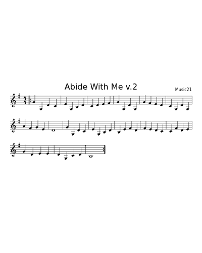 Abide With Me v.2 (Hymns)