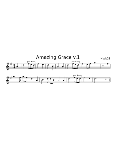 Amazing Grace v.1 (Hymns)