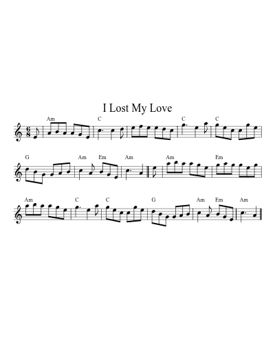 I Lost My Love (Version 3)