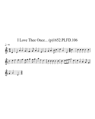 I Love Thee Once... (p)1652.PLFD.106