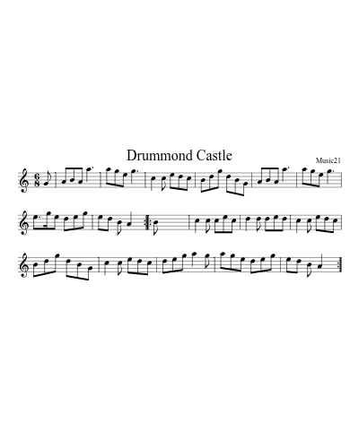 Drummond Castle (Teviot Brig) sheet music preview