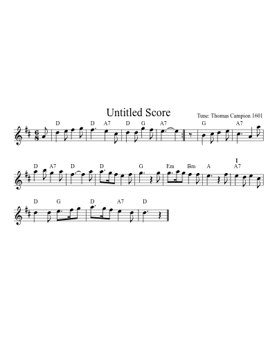 I Care Not For These Ladies (Version 4) sheet music preview