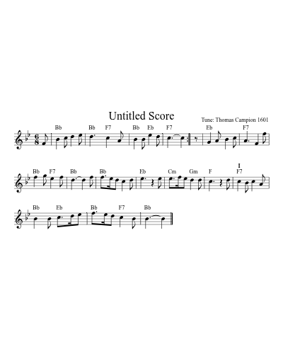 I Care Not For These Ladies Bb C D 20 3 sheet music preview