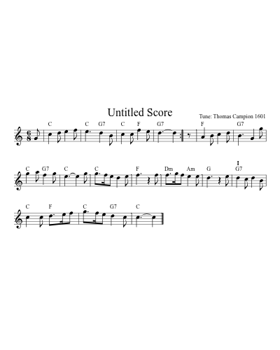 I Care Not For These Ladies Bb C D 20 3 (Version 2) sheet music preview