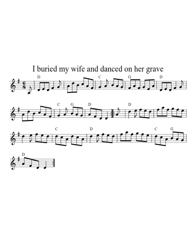 I buried my wife and danced on her grave (Version 3)
