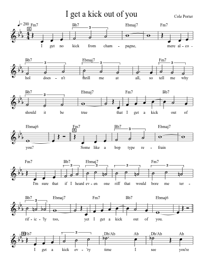 I get a kick out of you