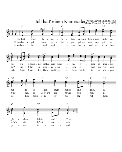 Ich hatt' einen Kameraden (Version 2)