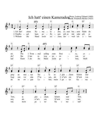 Ich hatt' einen Kameraden (Version 3)