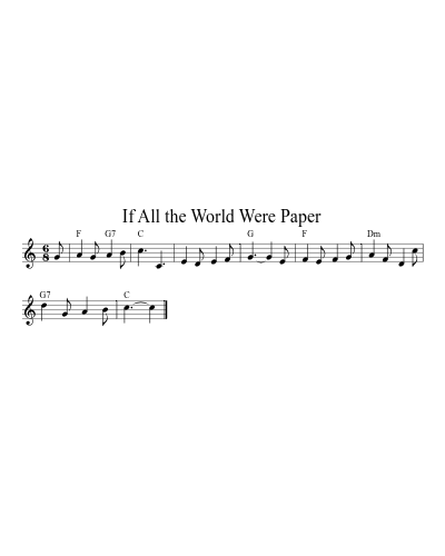 If all the World were Paper (Version 4)