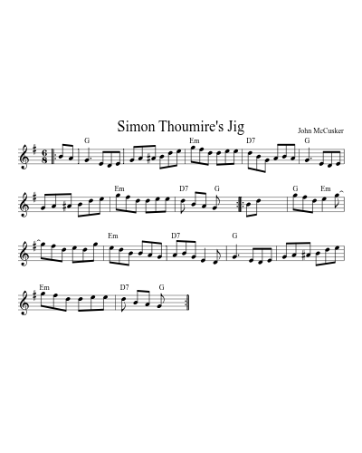 Simon Thoumire's Jig