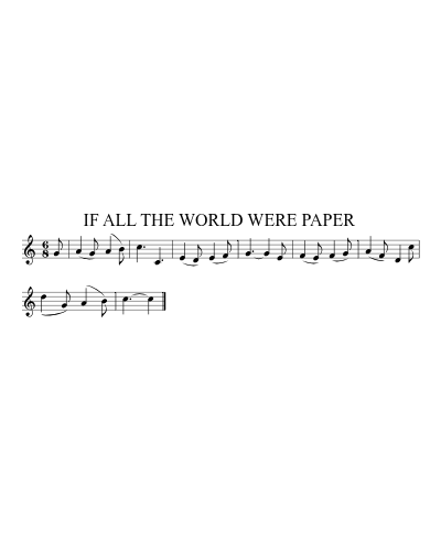 If all the World were Paper (Version 7)