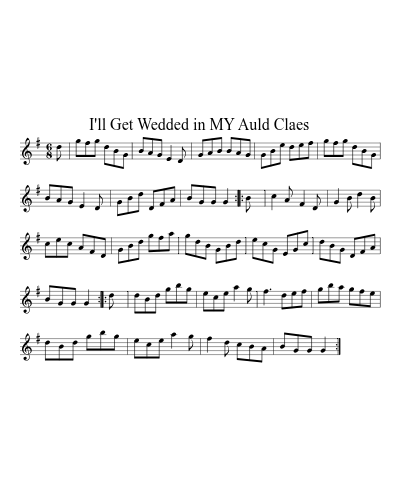 I'll get wedded in my auld claes (Version 2) preview