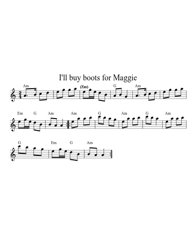 I'll buy boots for Maggie (Version 3)