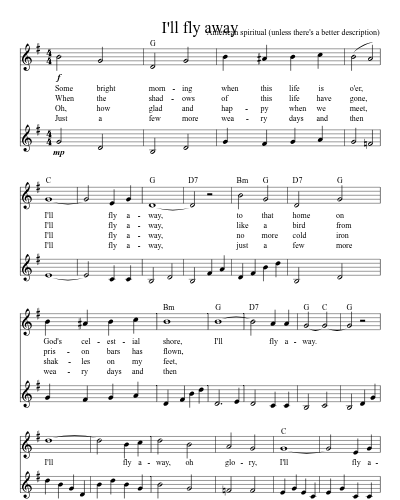 I'll Fly Away (Version 4) preview