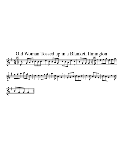 Old Woman Tossed up in a Blanket, Ilmington