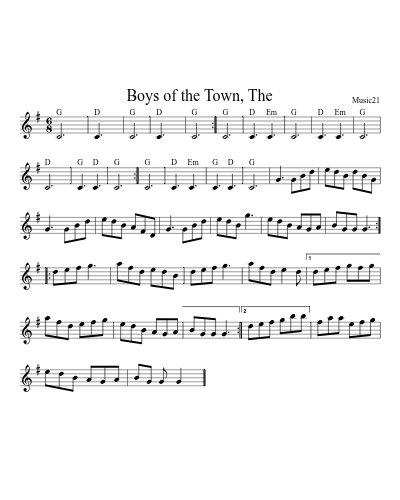 Boys of the Town, The (Teviot Brig)