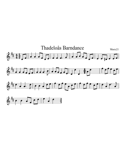 Thadeloâs Barndance