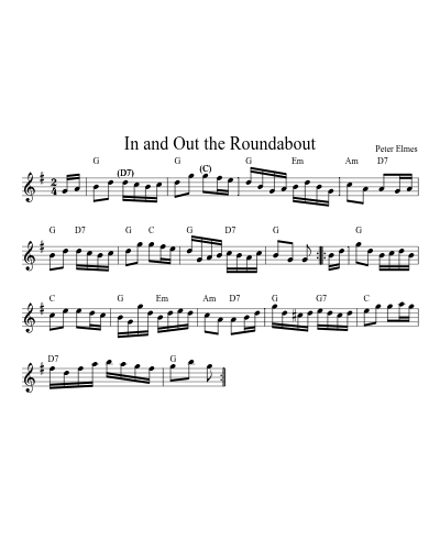 In And Out The Roundabout (Version 6)