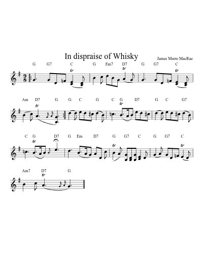 In Dispraise Of Whisky (Version 2) preview