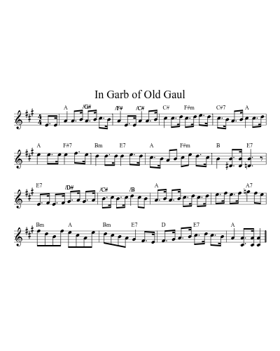 In Garb Of Old Gaul (Version 3)